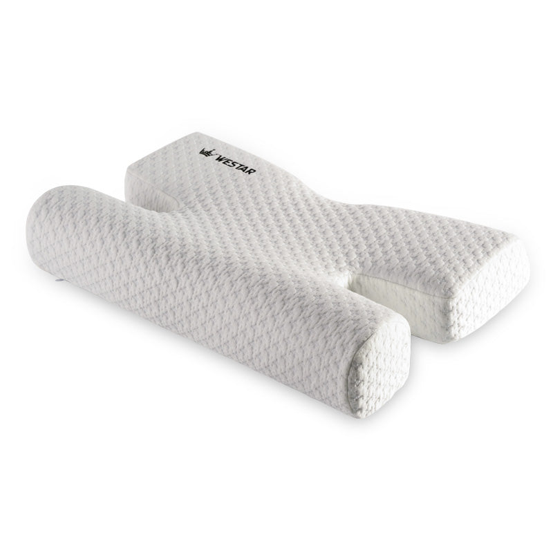 Side Sleep Memory Foam Pillow for Neck Support & Reduced Facial Pressure