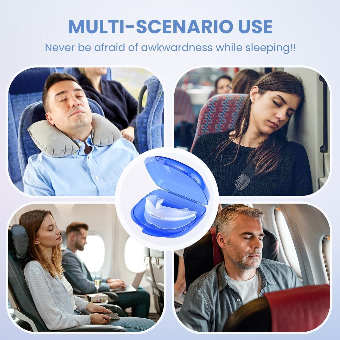Help with Sleep Anti-Snoring Mouthpiece Stop Snoringbruxism Apnea Breathing 1Pcs