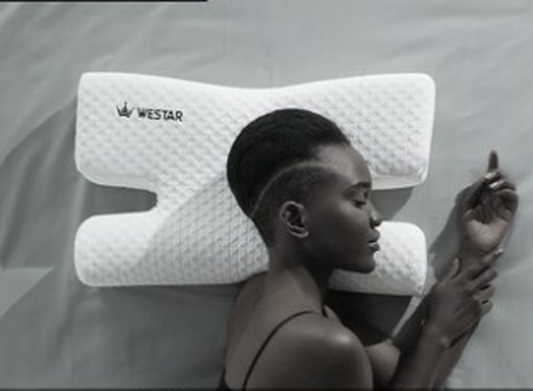 Side Sleep Memory Foam Pillow for Neck Support & Reduced Facial Pressure