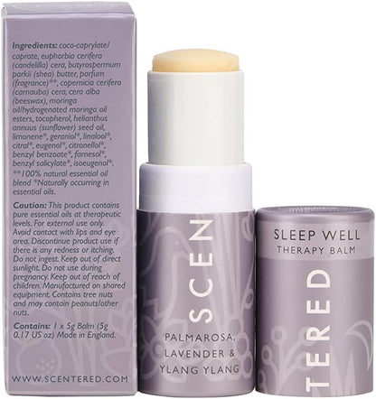 Aromatherapy Balm Stick Duo for Sleep & Focus - All Natural Sleep Balm with Lavender & Focus Aid with Rosemary - Essential Oil for Relaxation & Concentration - Mother'S Day Gift Ideas