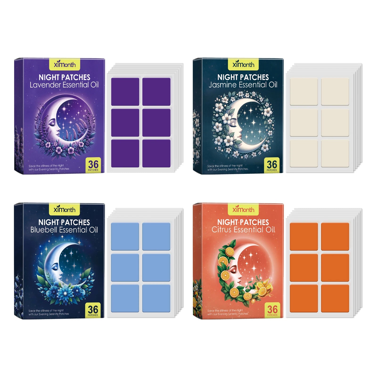 Lavender Sleep Patches Long Lasting Fragrance Treatment Insomnia Relieve Stress Anxiety Lighten Mood Promote Sleep Aid Stickers