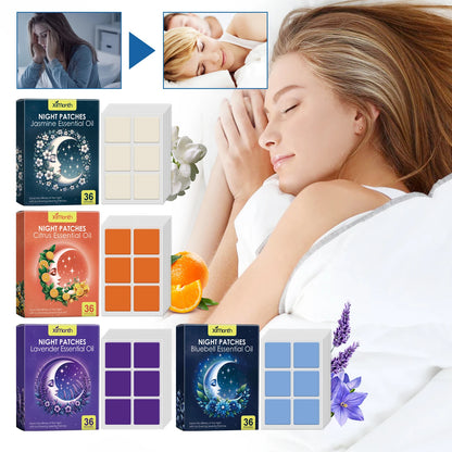 Lavender Sleep Patches Long Lasting Fragrance Treatment Insomnia Relieve Stress Anxiety Lighten Mood Promote Sleep Aid Stickers